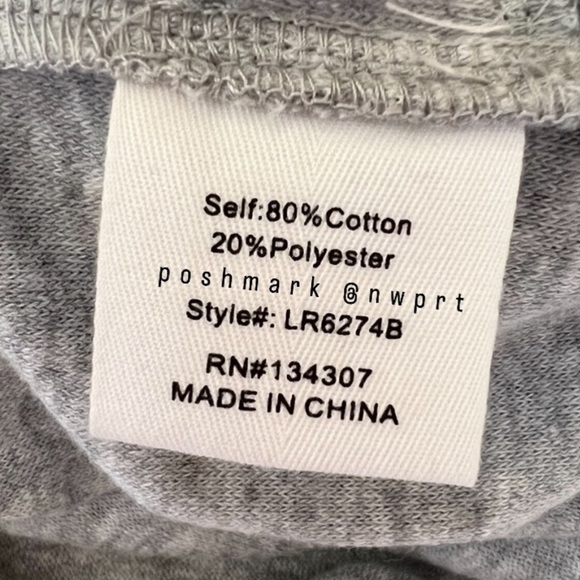 LINE & DOT Sasha Terry Cloth Romper Belted Shorts Grey XS Revolve - Picture 7 of 13